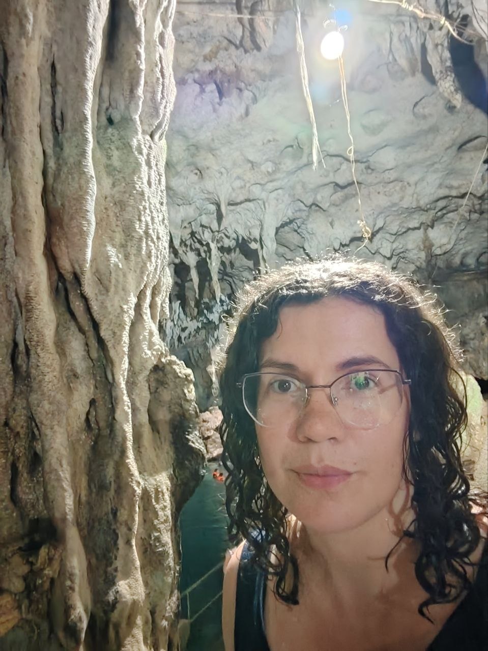 Ирина после купания в Hinagdanan Cave